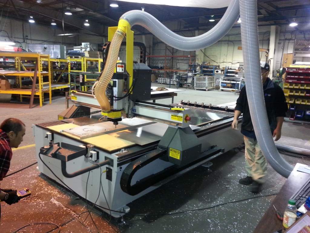 3000 Series Router at Custom Steel Manufacturing