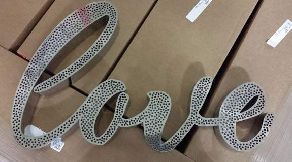 waterjet cutting for sign industry at Ruggles Sign